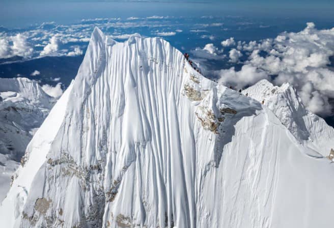 Amidst Weather Worries New Manaslu Avalanche Scares Off Climbers